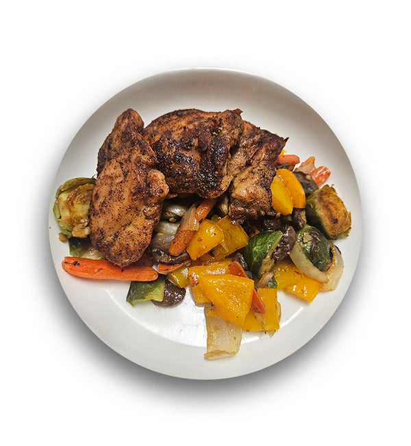 Meal: Blackened Chicken w/ Roasted Vegetables