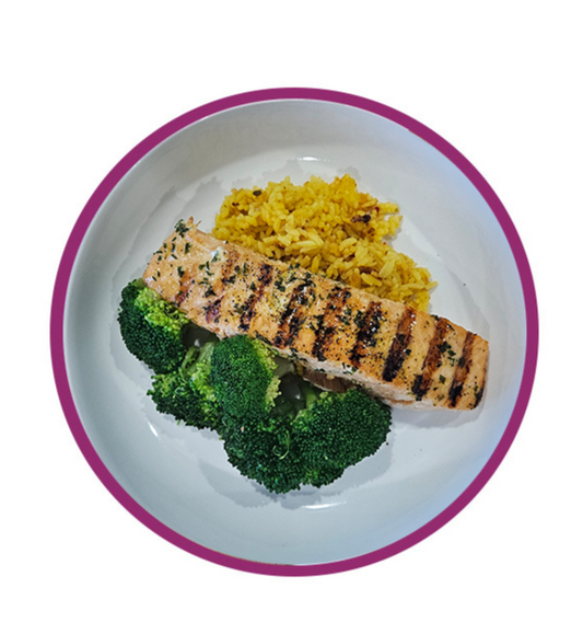 Meal: Grilled Salmon & Saffron Rice