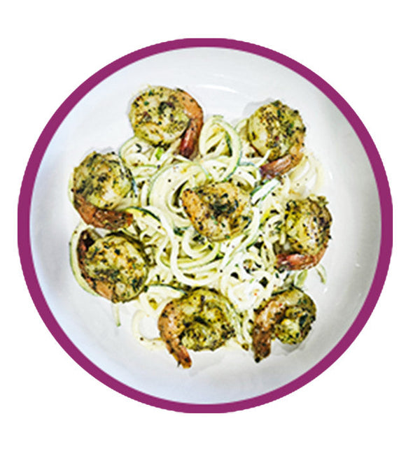 Meal: Pesto Shrimp & Zucchini Spirals